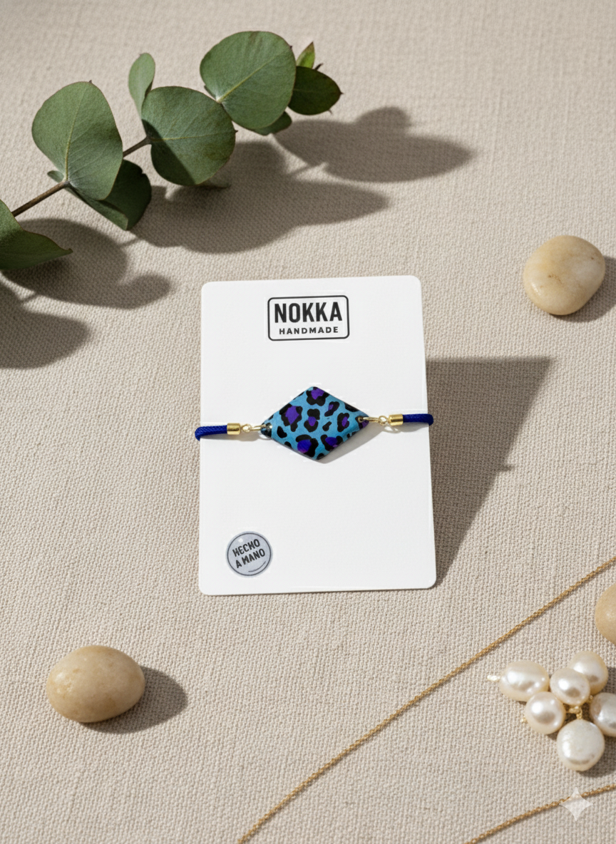 Pulsera rombo animal print