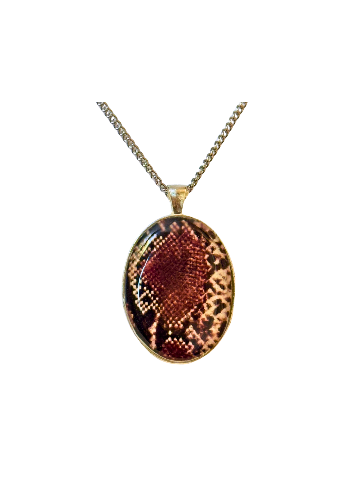 Colgante Ovalado Serpiente