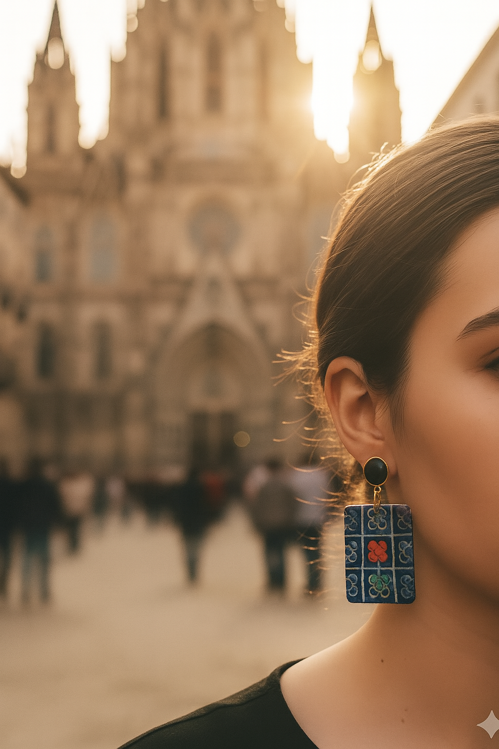 Pendientes mosaico Barcelona