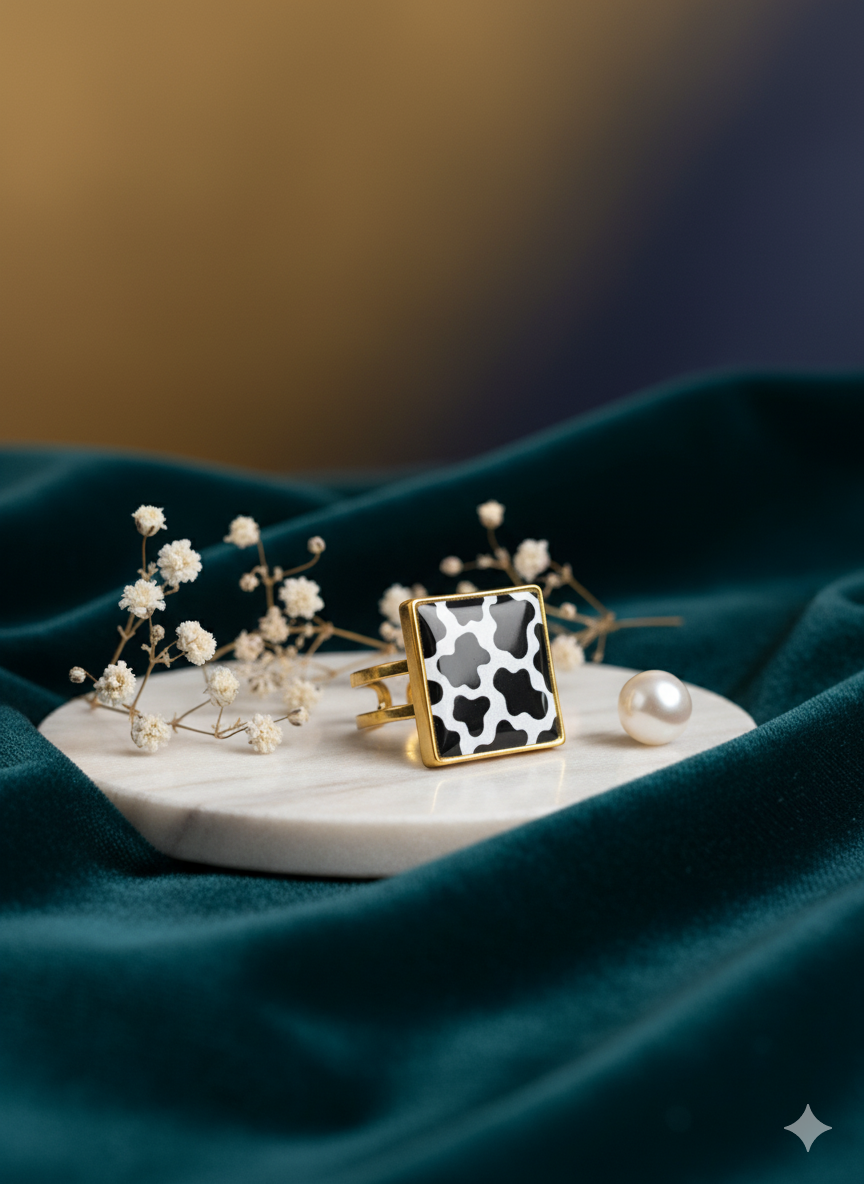 Anillo ajustable animal print