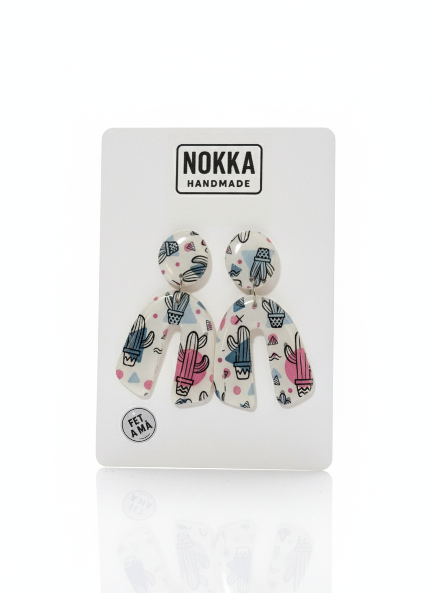 Pendientes estampados herradura