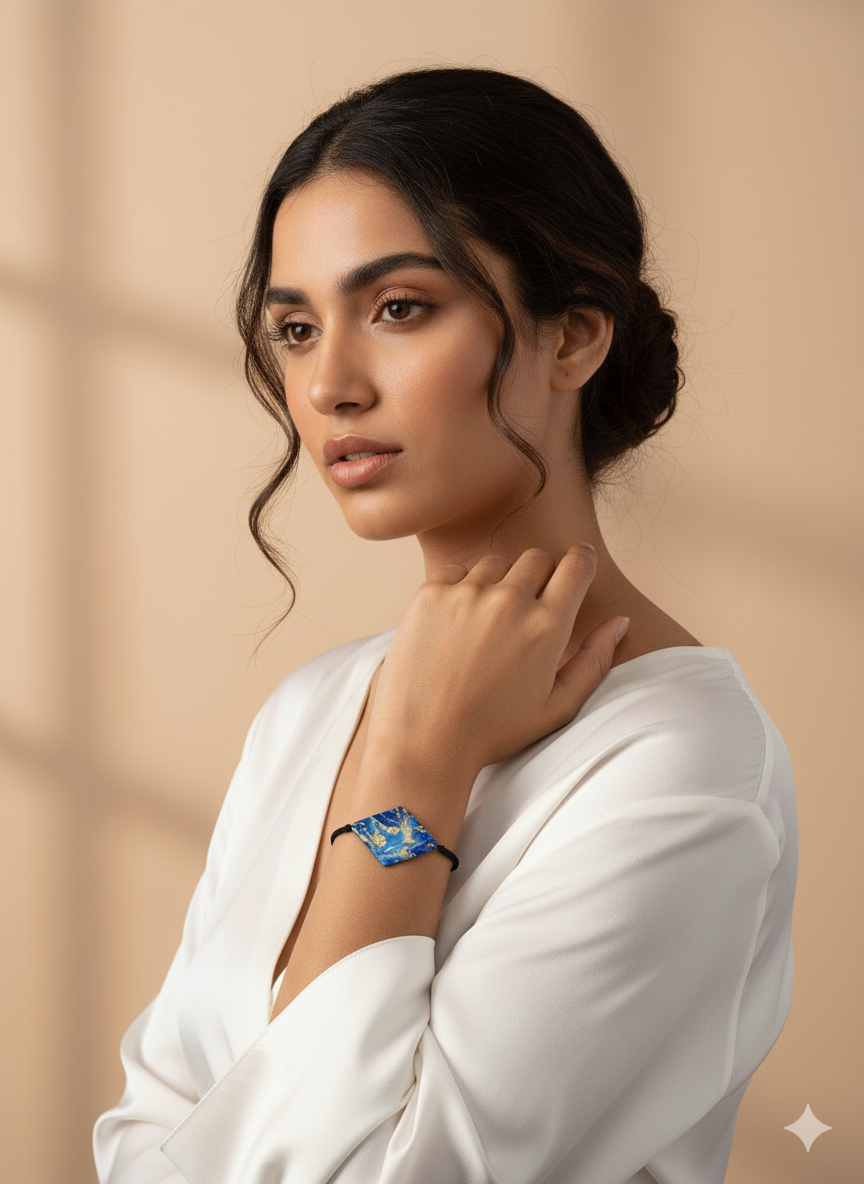 Pulsera rombo colecciòn CELESTE