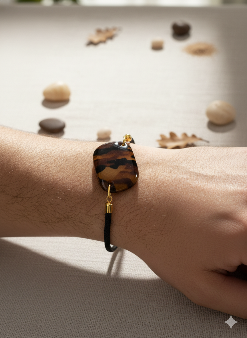 Conjunto estampado estilo madera