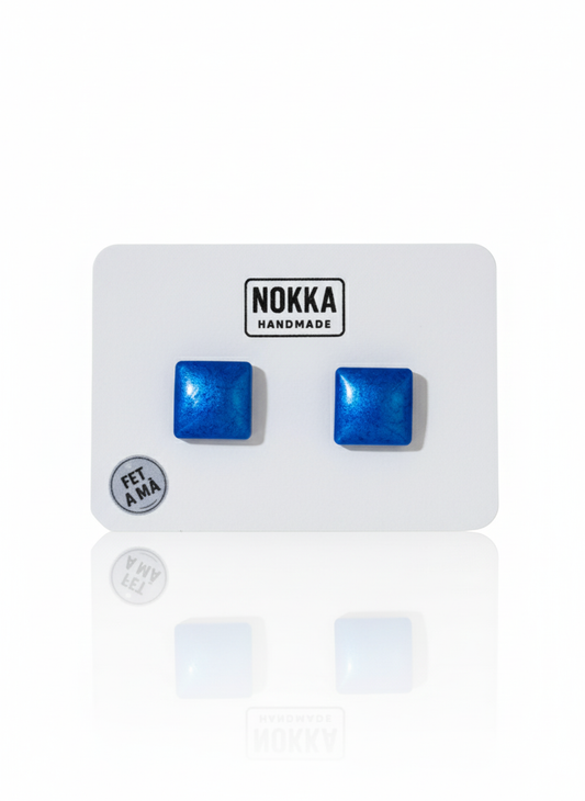 Pendientes botón resina