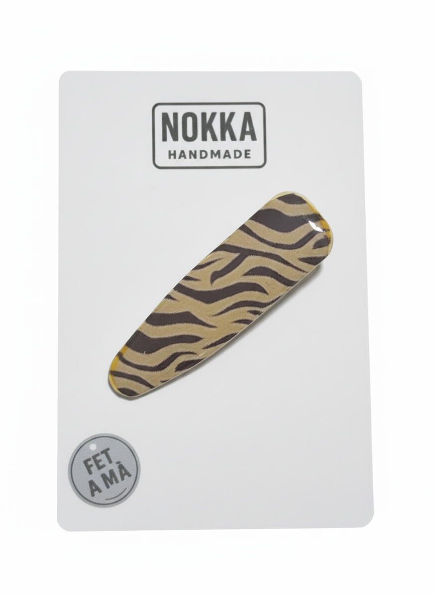 Pinza para el cabello animal  print