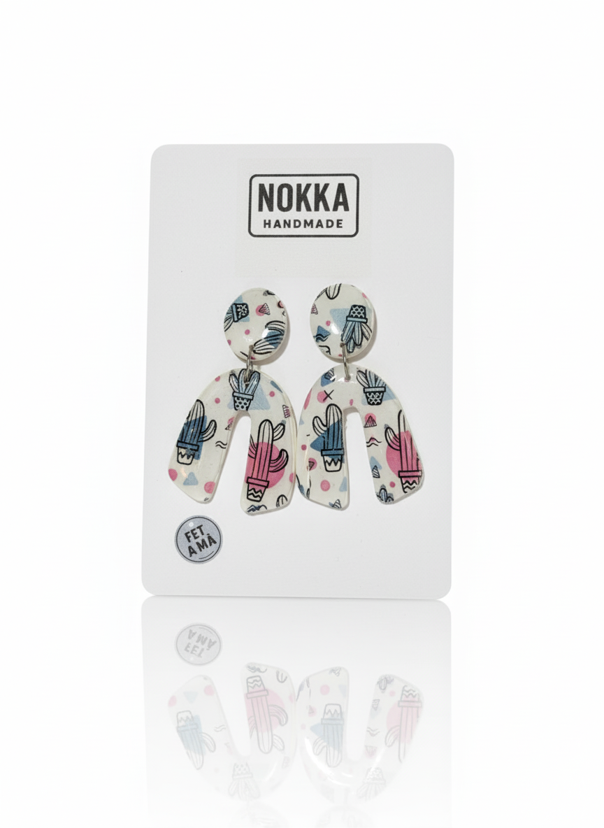 Pendientes estampados herradura