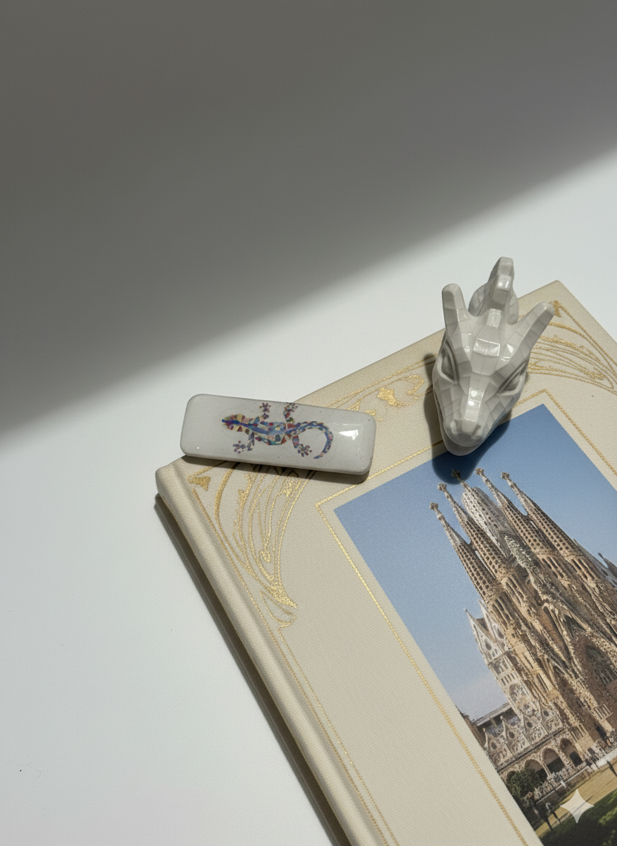 Pinza para el cabello inspiración Gaudi