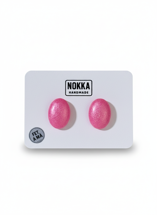 Pendientes botón resina