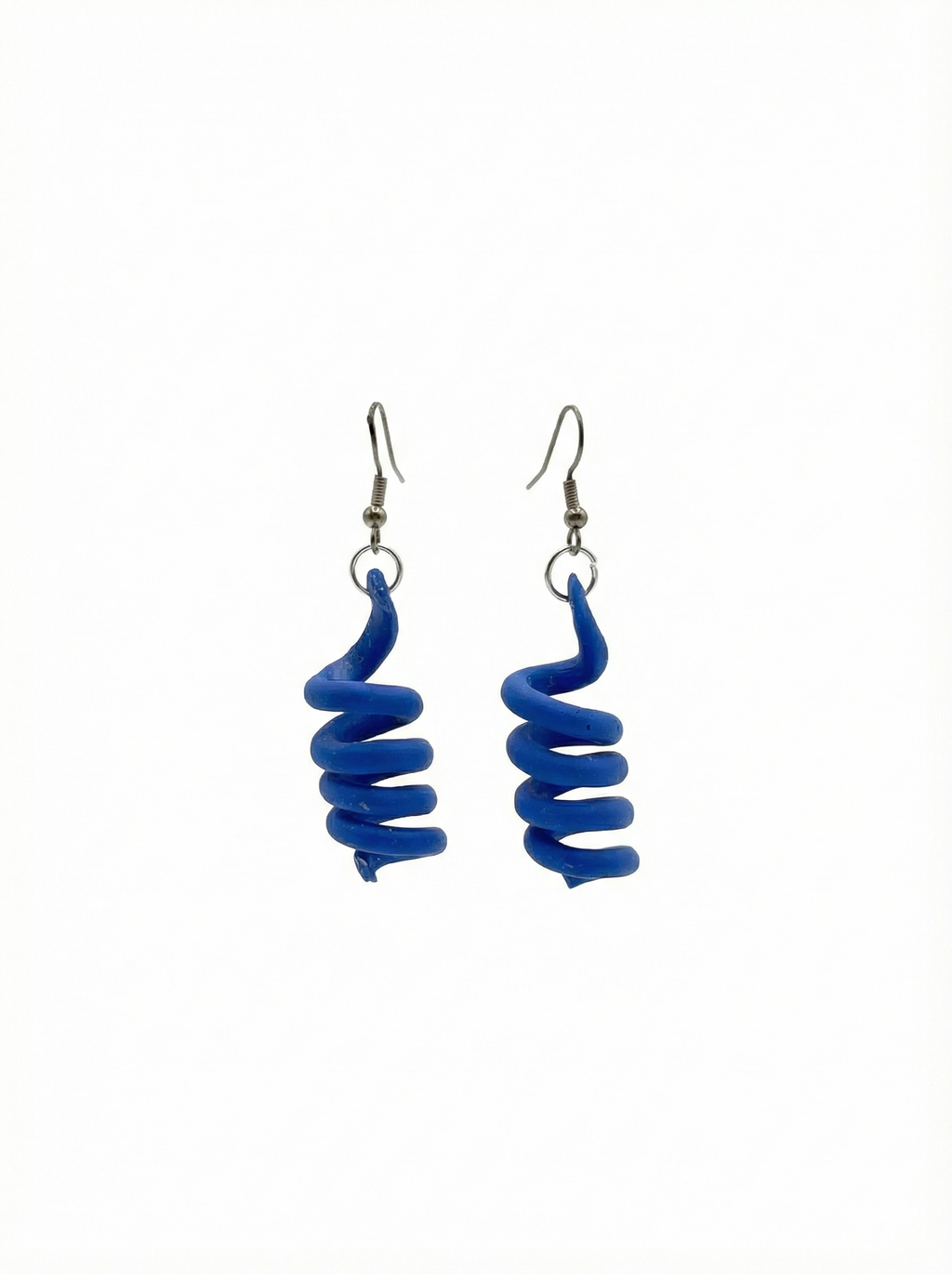 Pendientes colección espiral azules