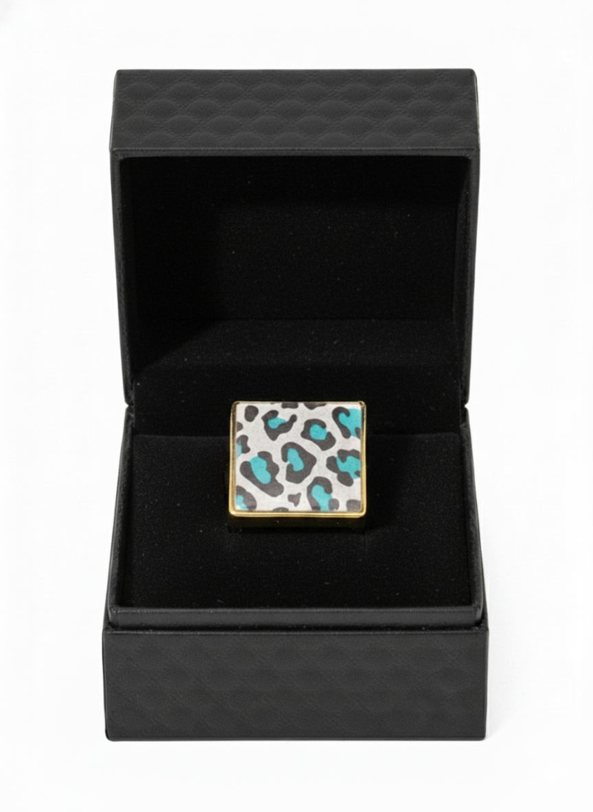 Anillo ajustable animal print