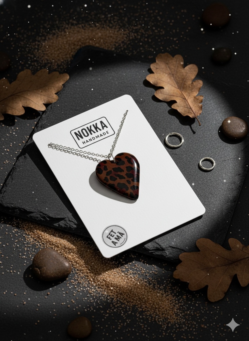 Conjunto corazones animal print