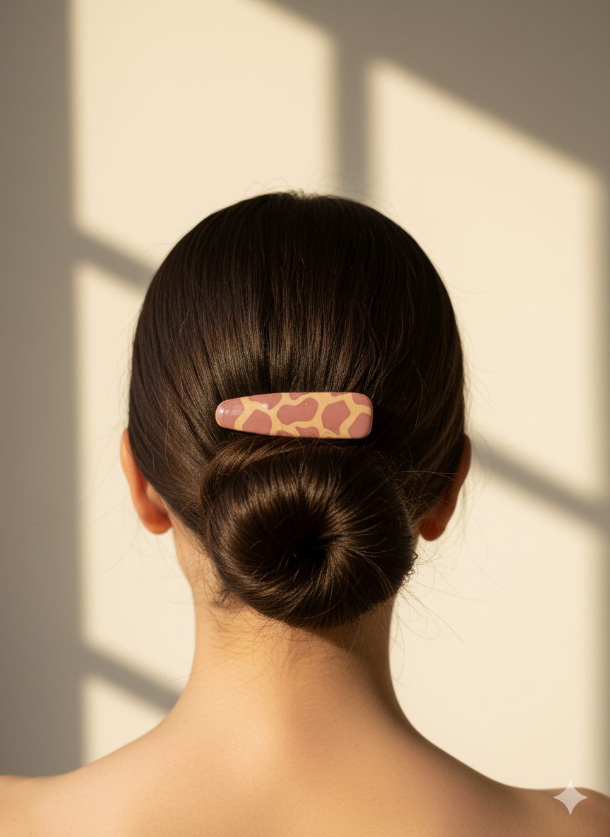 Pinza para el cabello animal print