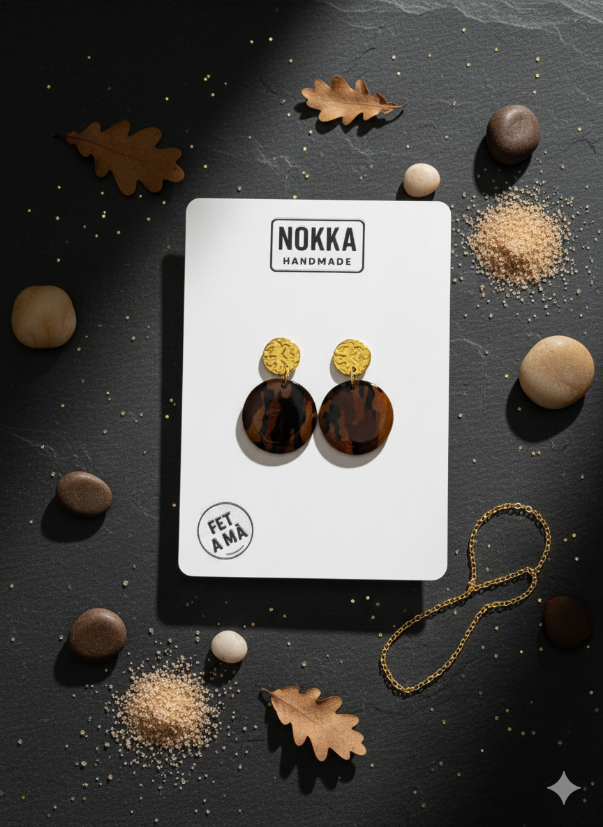 Conjunto estampado estilo madera