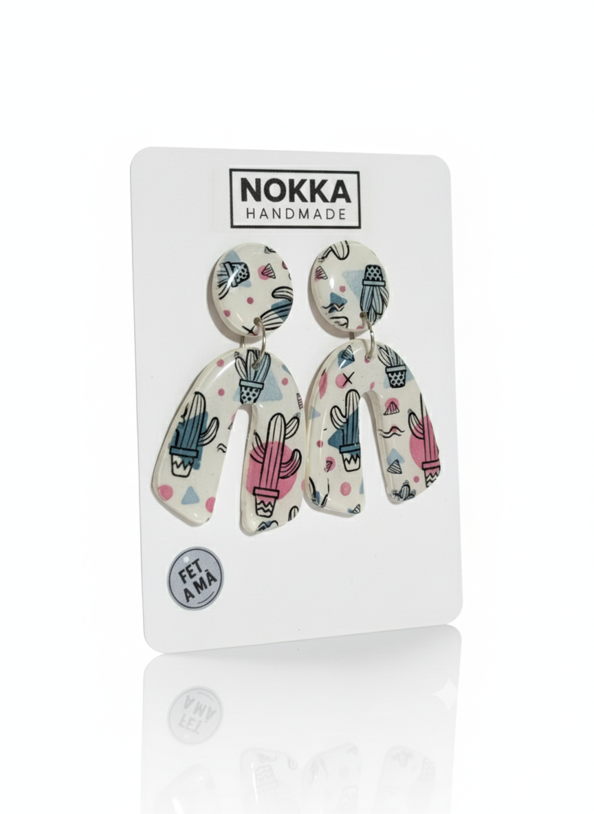 Pendientes estampados herradura