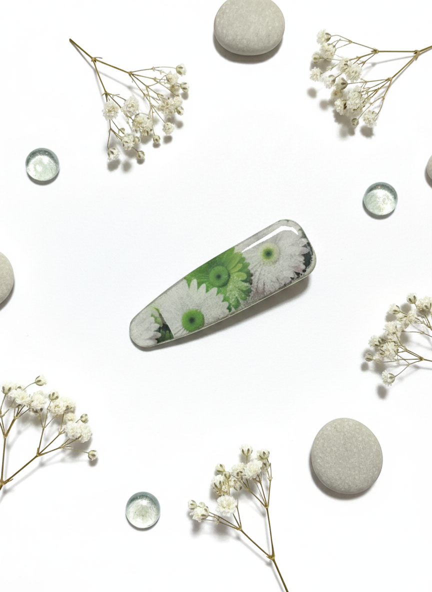 Pinza para el cabello floral