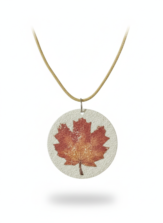 Colgante circular hoja