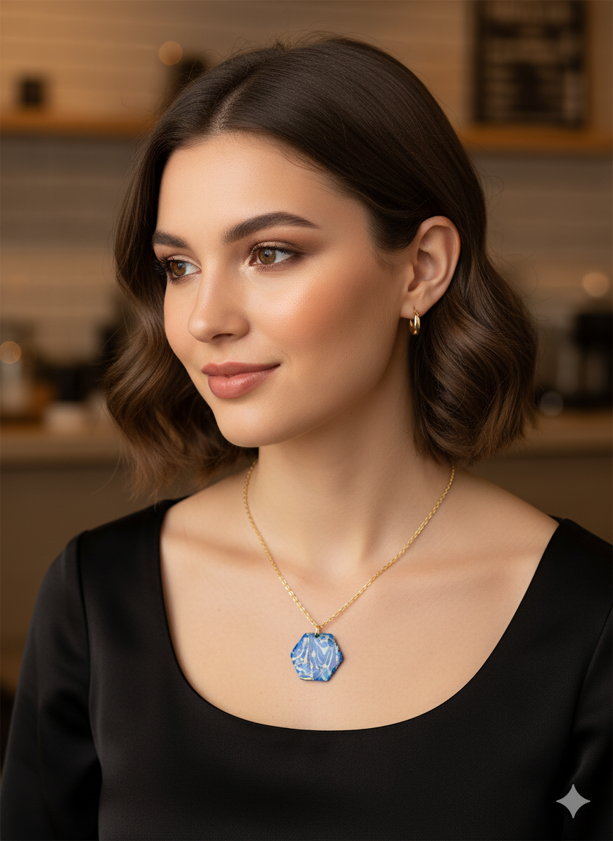 Colgante hexagonal colección CELESTE