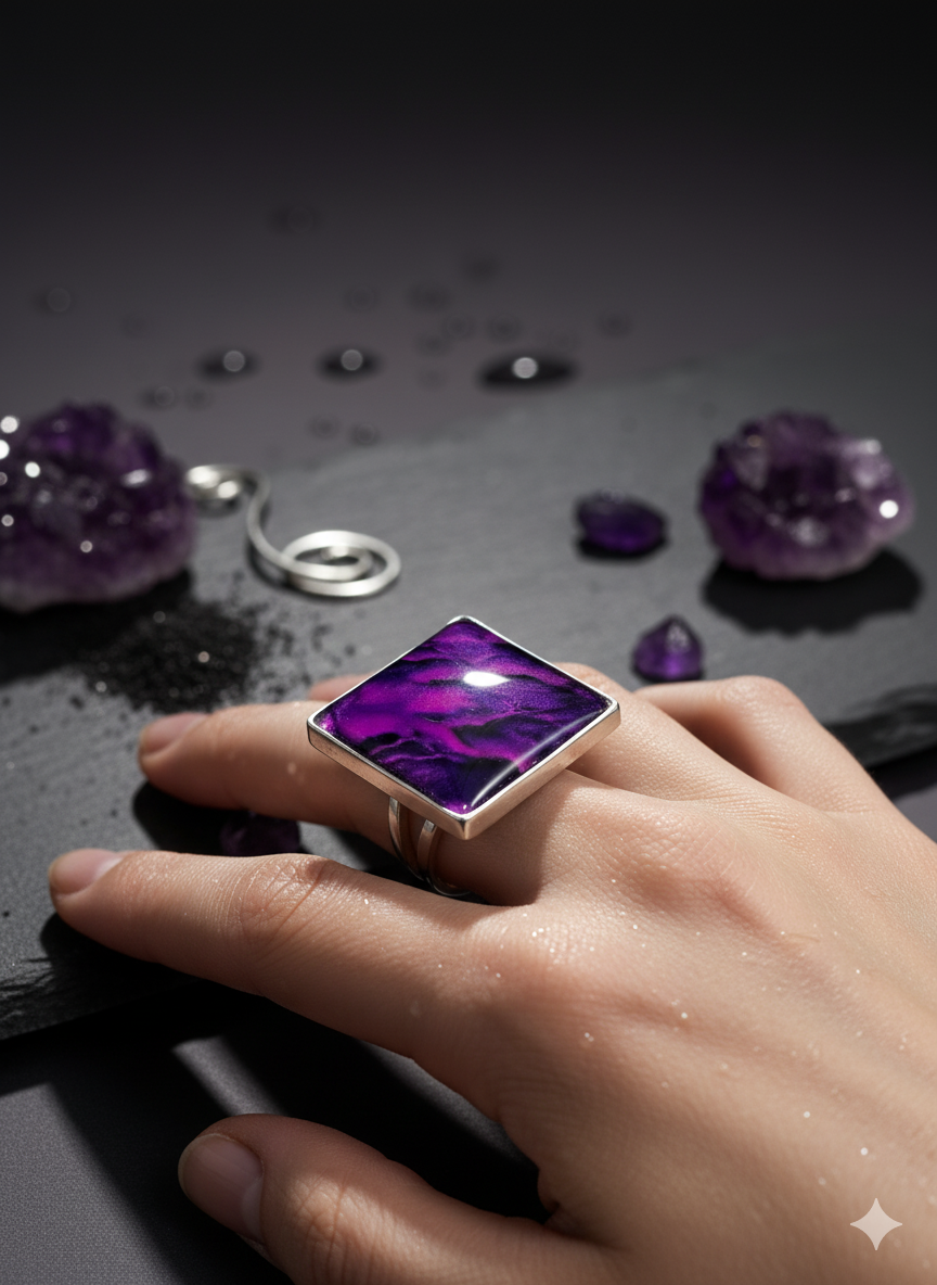 Anillo ajustable acero inoxidable estampado