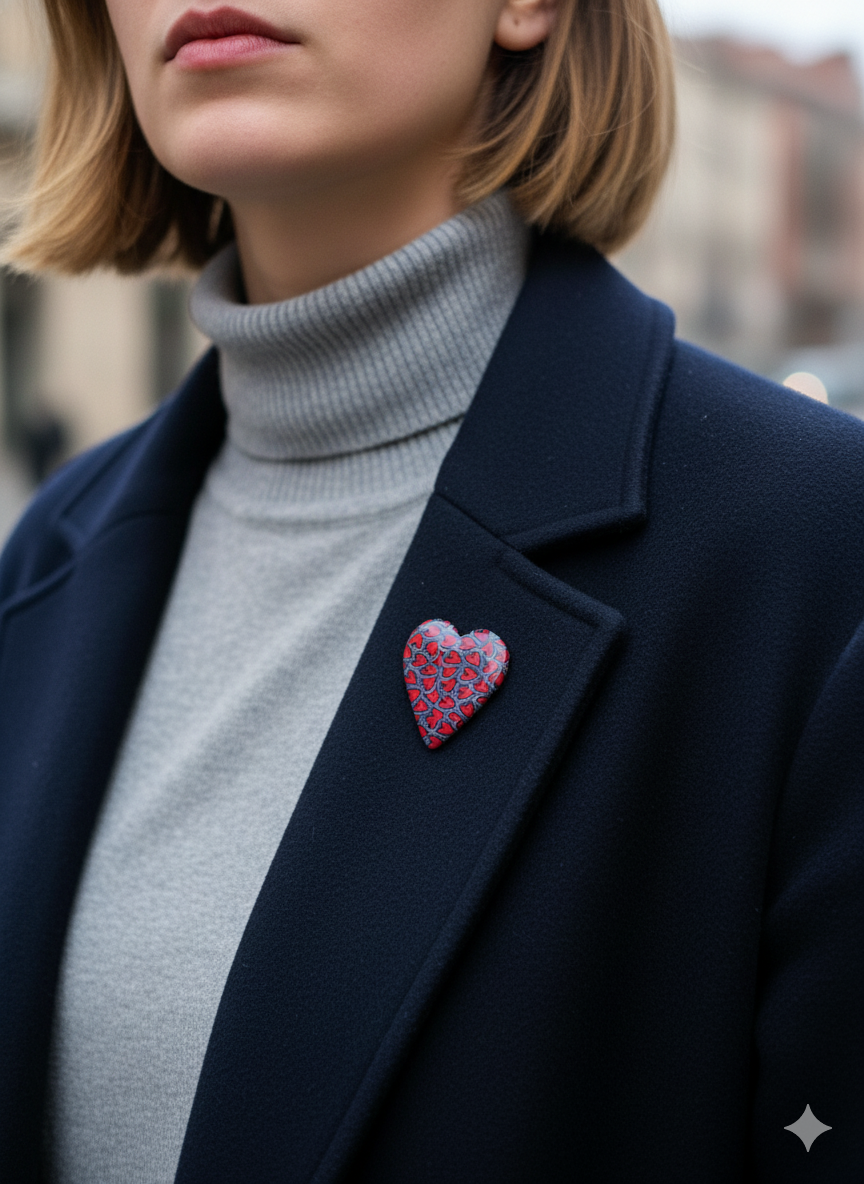 Broche corazón