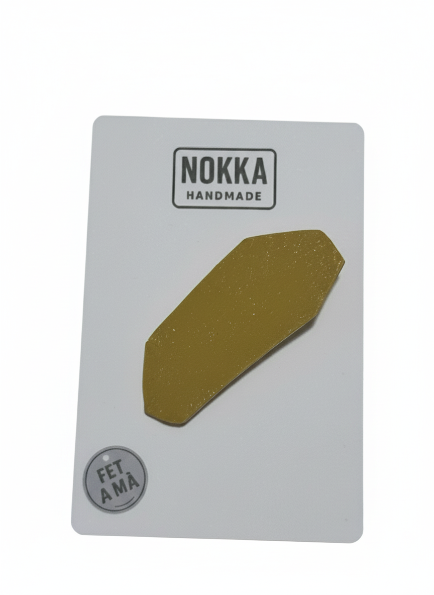 Pinza para el cabello color camel inspiración piel