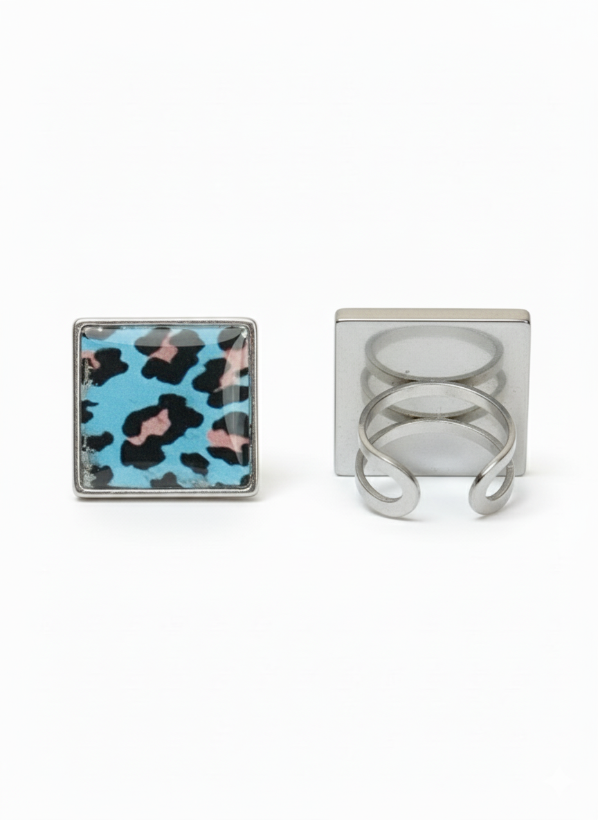 Anillo ajustable animal print