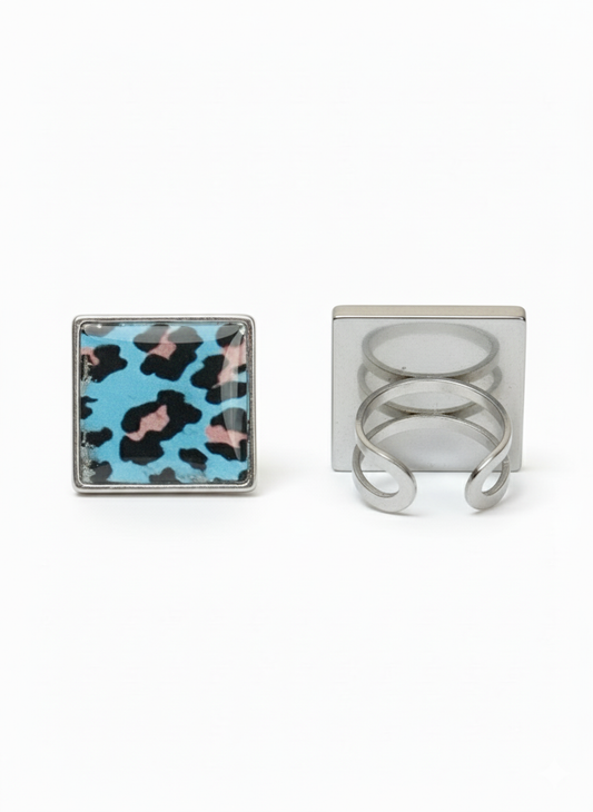 Anillo ajustable animal print