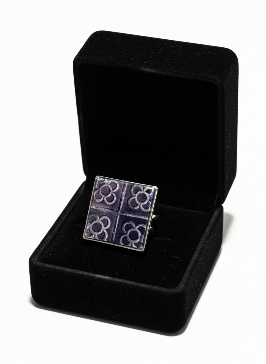 Anillo ajustable mosaico Barcelona