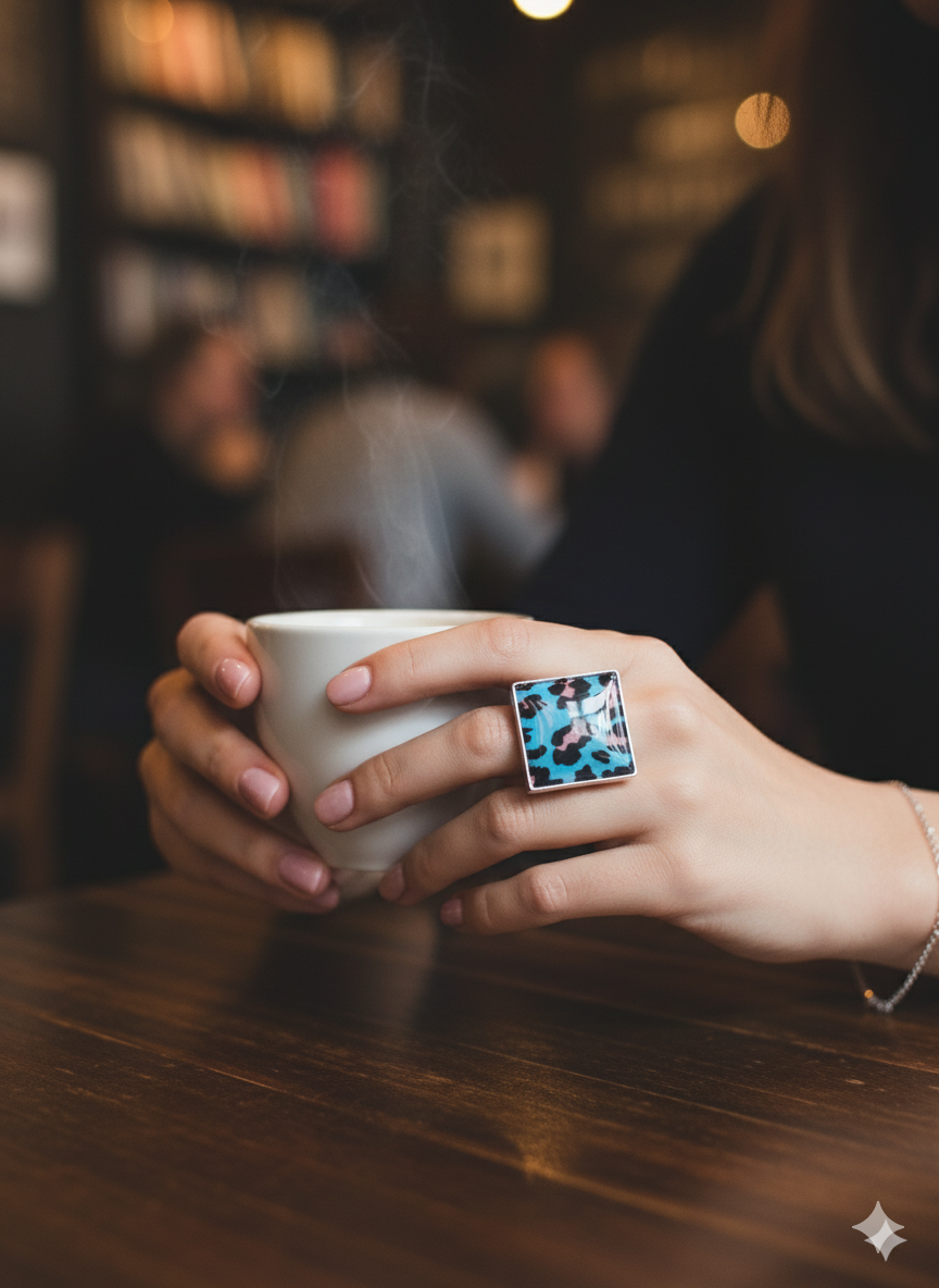 Anillo ajustable animal print