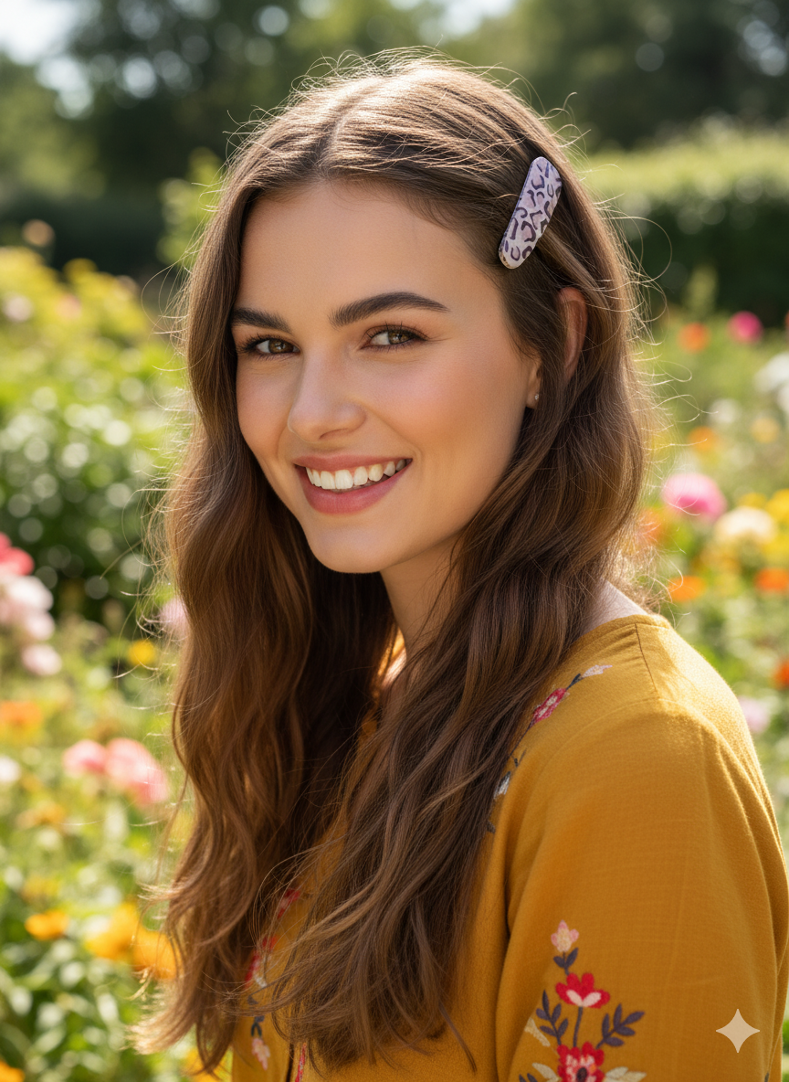 Pinza para el cabello animal print