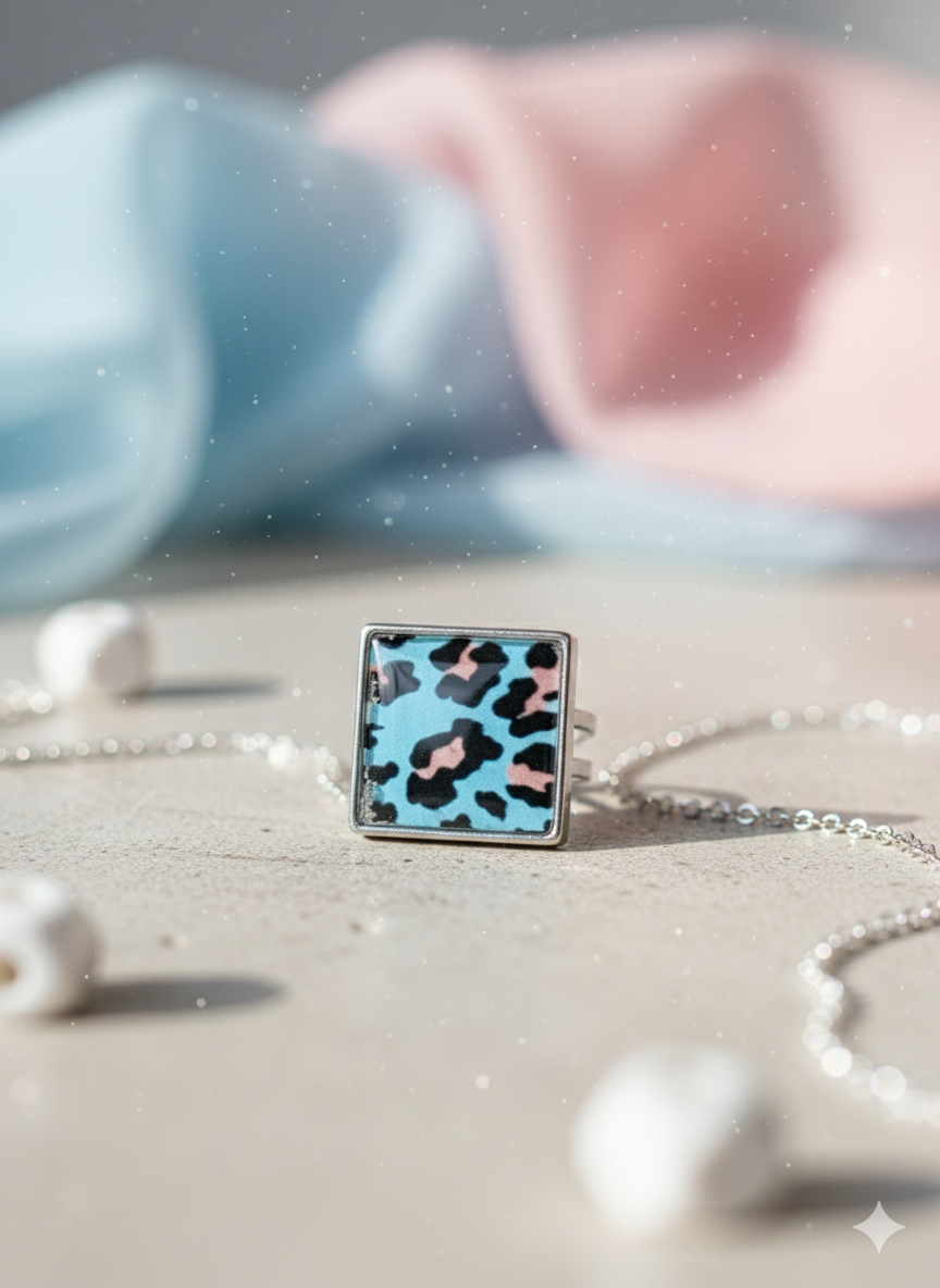 Anillo ajustable animal print