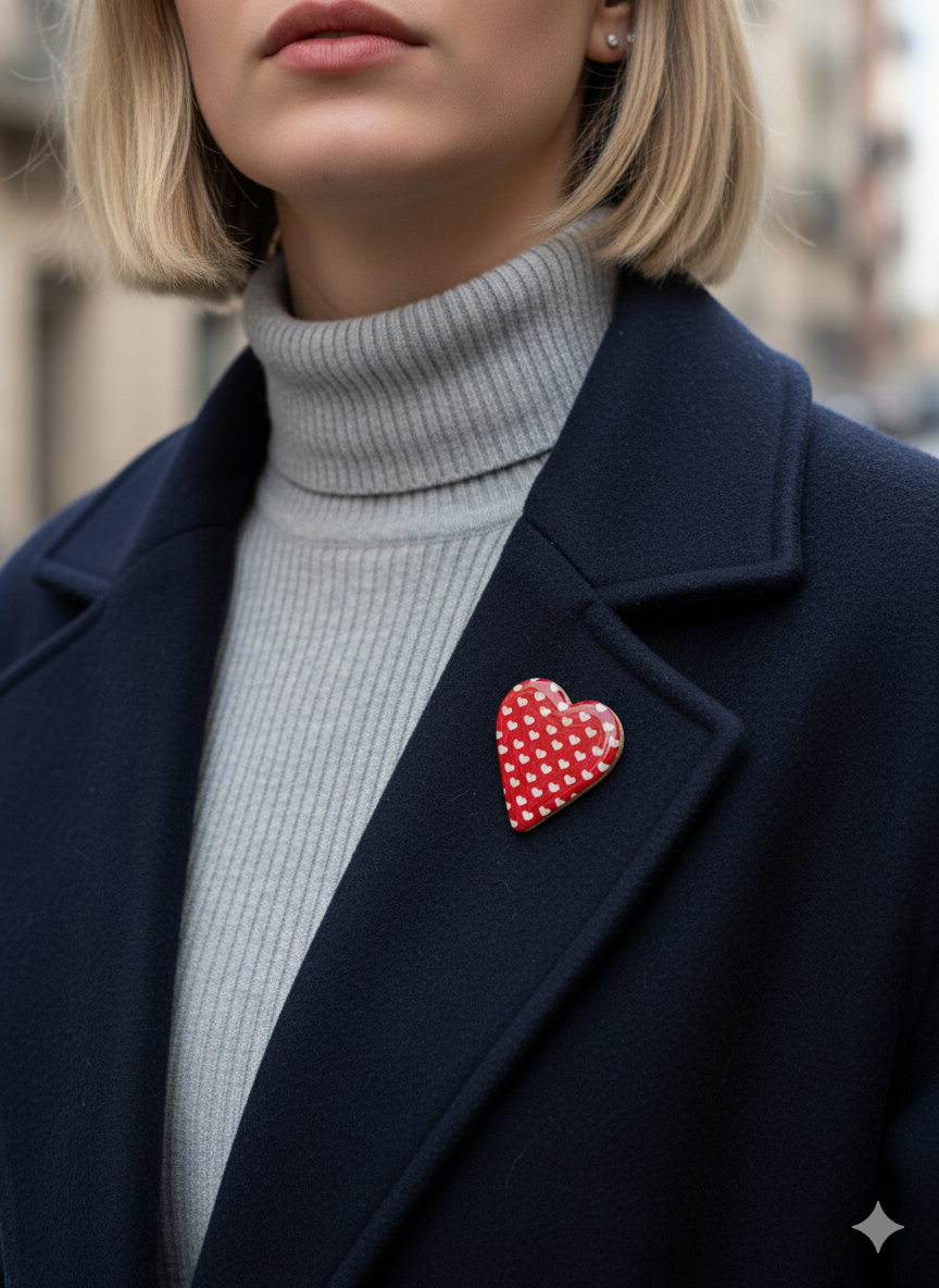Broche corazón