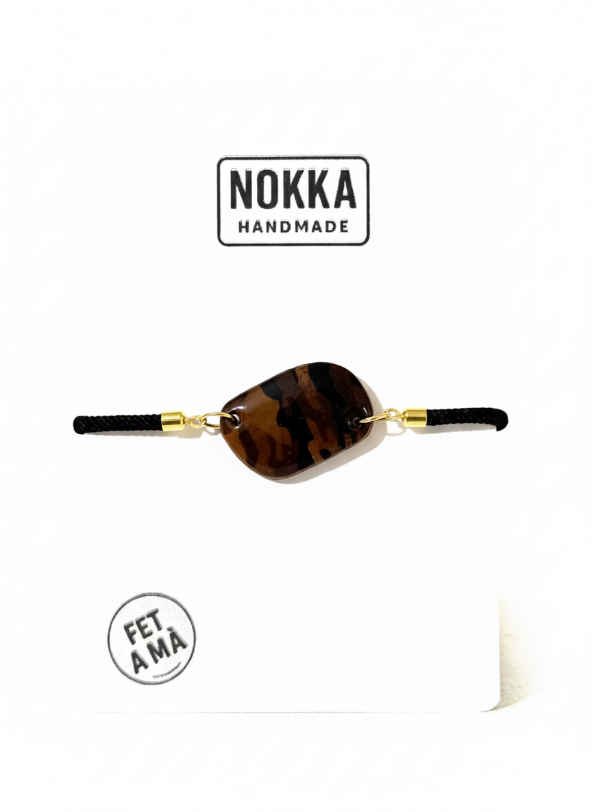 Conjunto estampado estilo madera