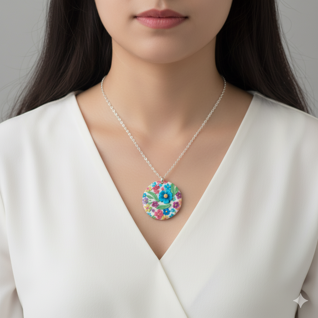 Colgante colección Floral circular