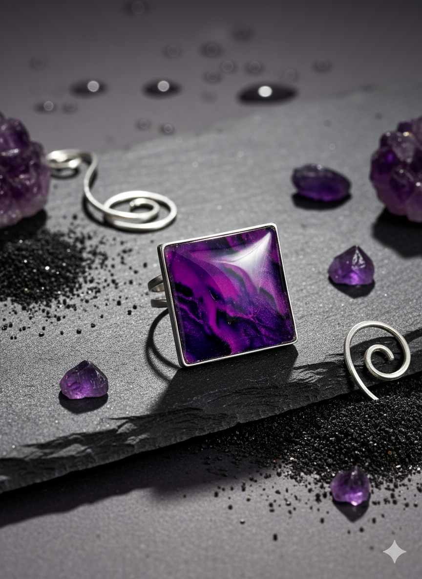 Anillo ajustable acero inoxidable estampado