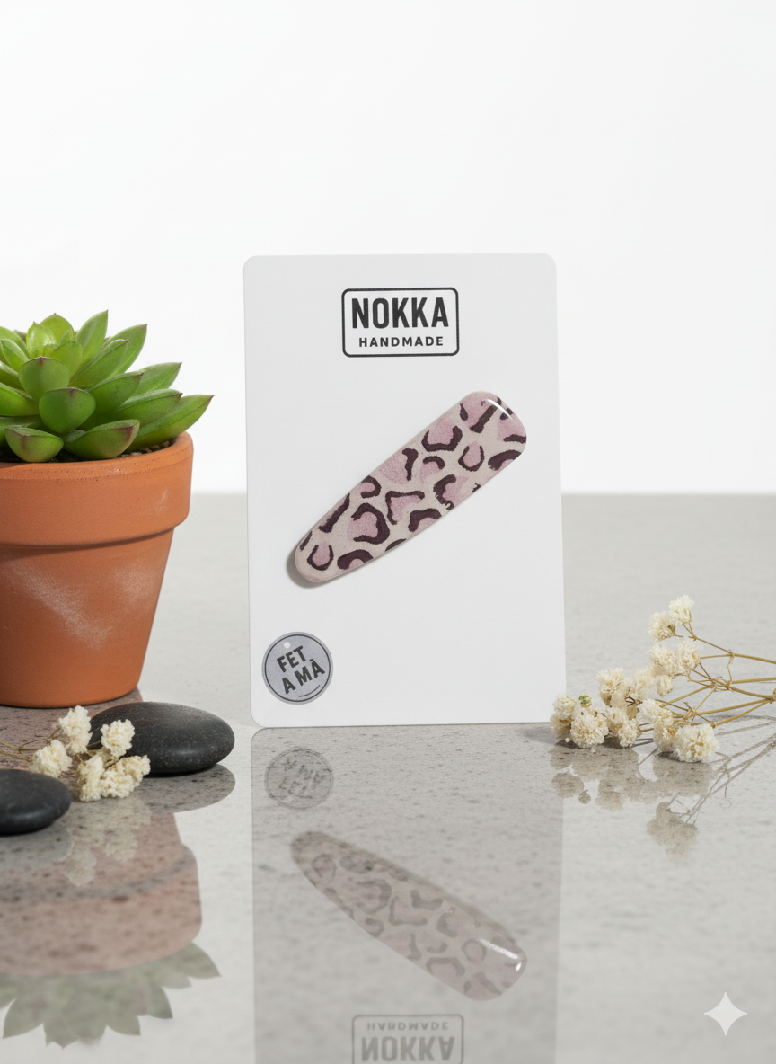 Pinza para el cabello animal print