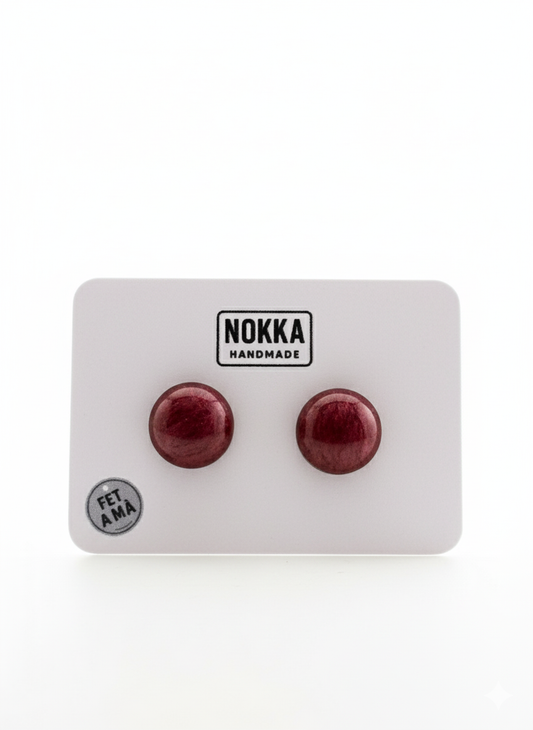 Pendientes botón resina