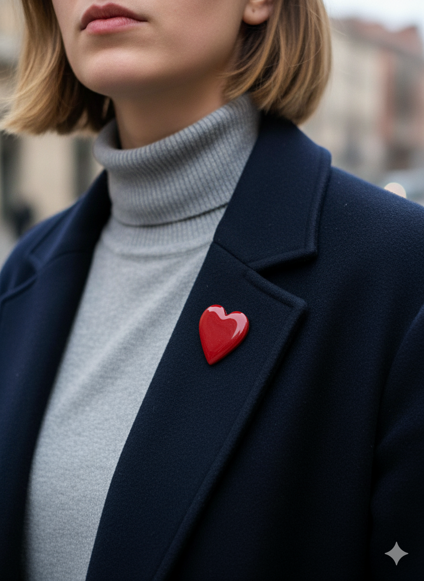 Broche corazón