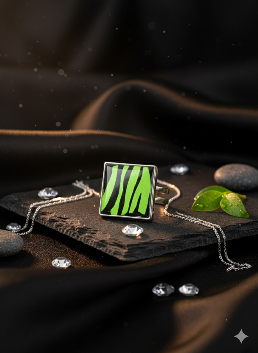 Anillo ajustable animal print