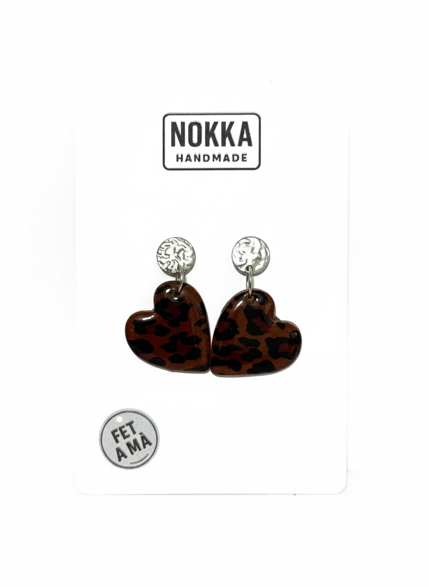 Conjunto corazones animal print