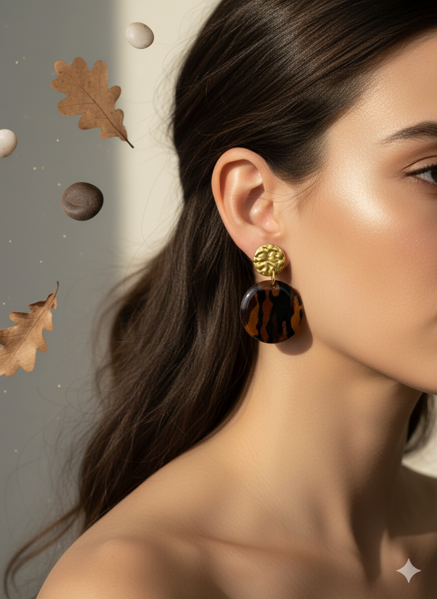 Conjunto estampado estilo madera