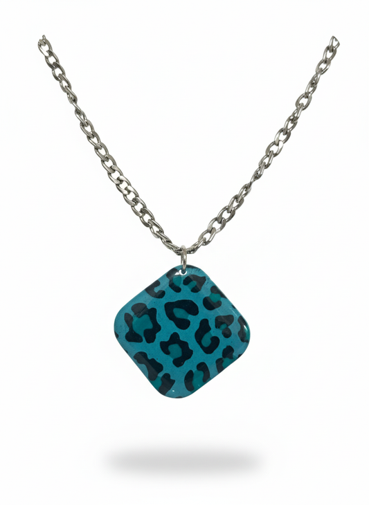 Colgante cuadrado animal print