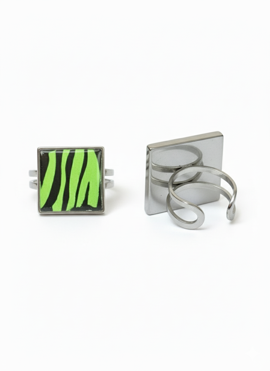 Anillo ajustable animal print