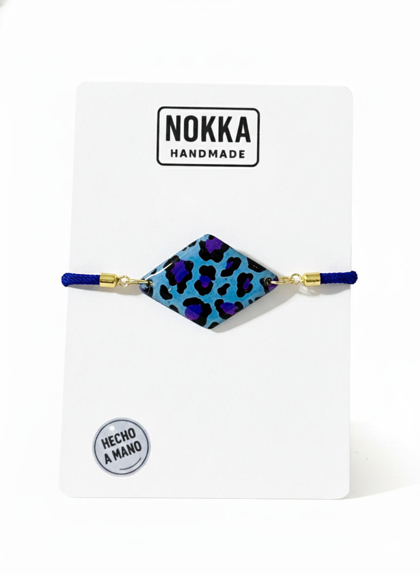 Pulsera rombo animal print