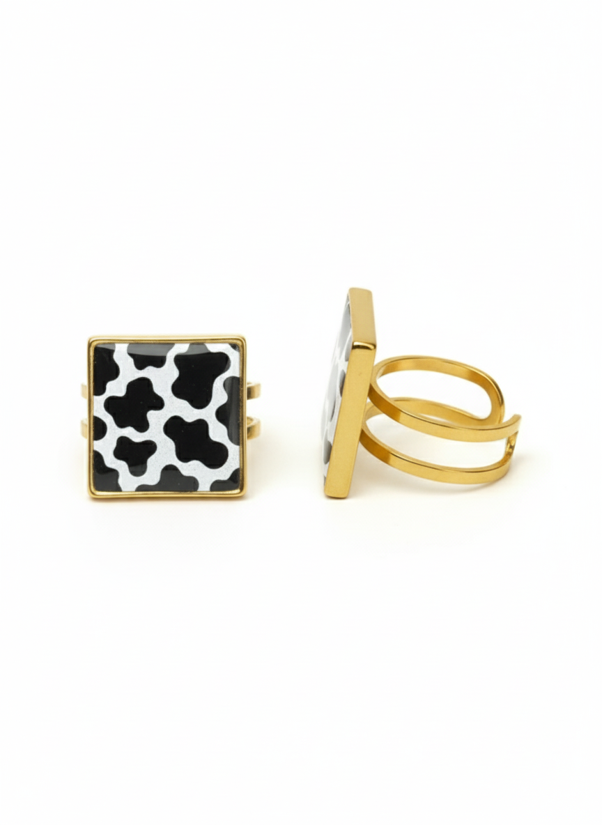 Anillo ajustable animal print