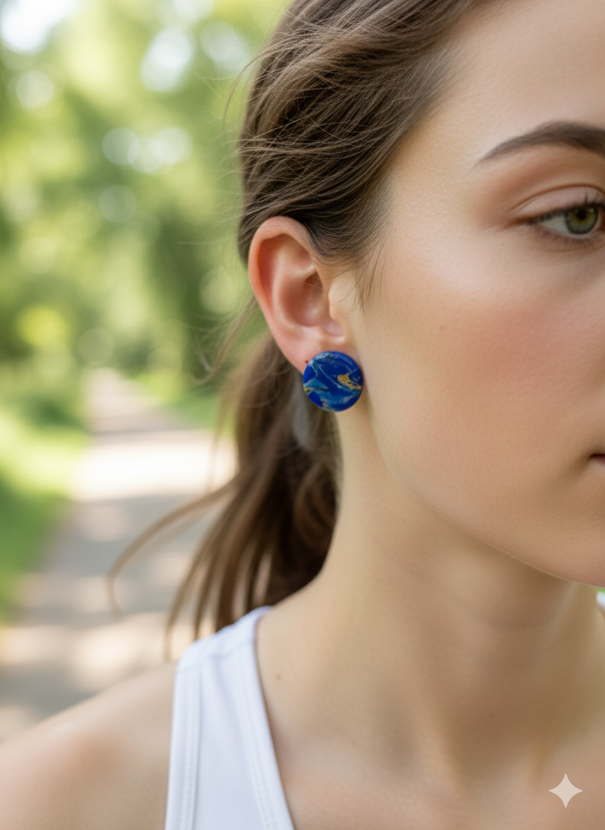 Pendientes botón colección CELESTE