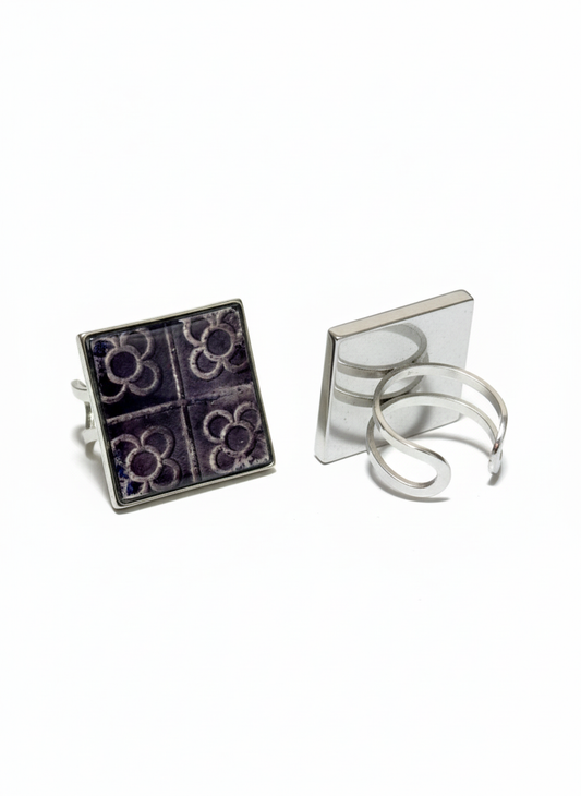 Anillo ajustable mosaico Barcelona