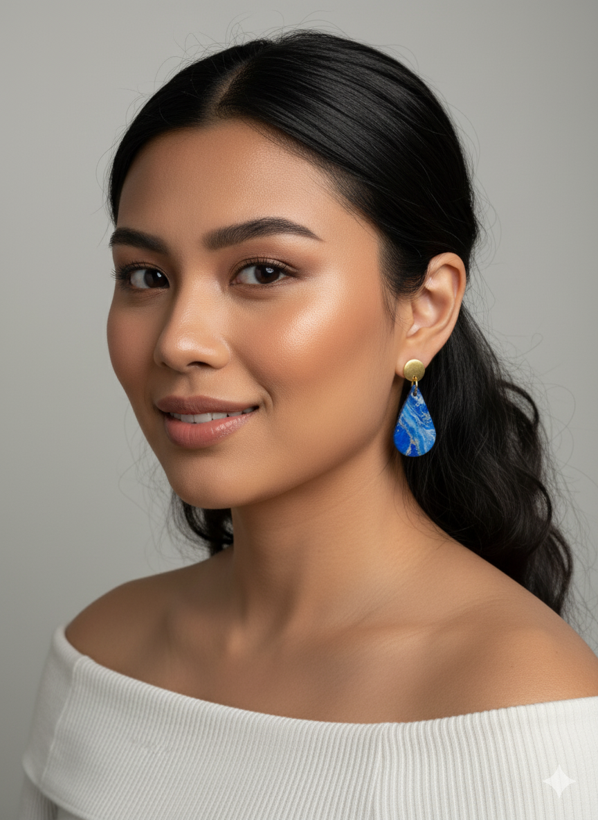 Pendientes lagrima colección CELESTE