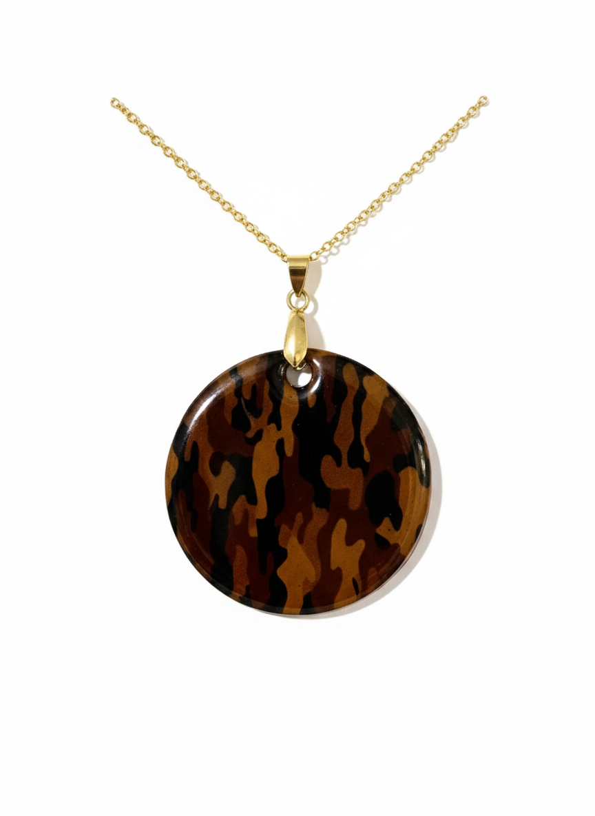 Conjunto estampado estilo madera