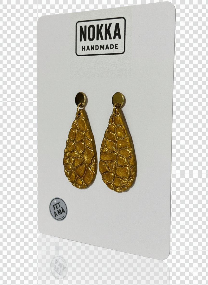 Pendientes lagrima dorados