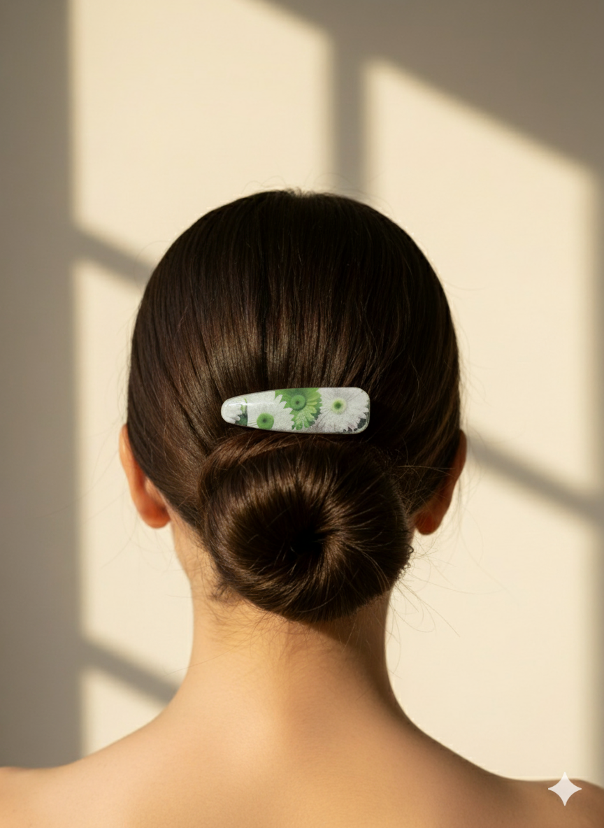 Pinza para el cabello floral